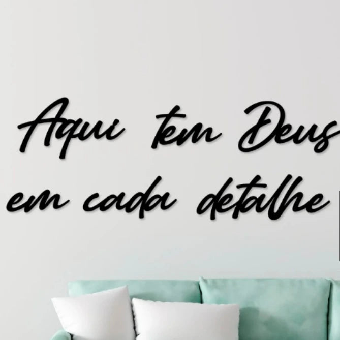 Quadro Aqui tem Deus em cada Detalhe