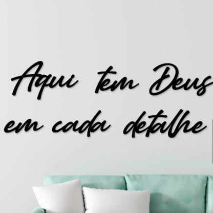 Quadro Aqui tem Deus em cada Detalhe